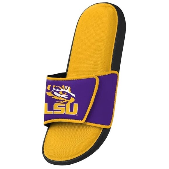 LSU Tigers Men's NCAA College Team Sport Shower Foam Slide Flip Flop - Picture 9 of 9